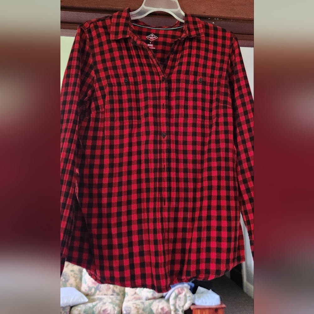 Womens Large Plaid